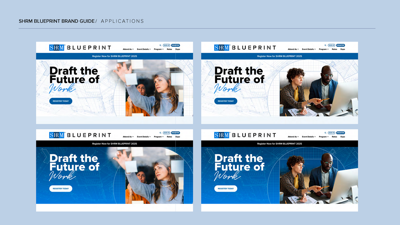 BLUEPRINT Application Website Example