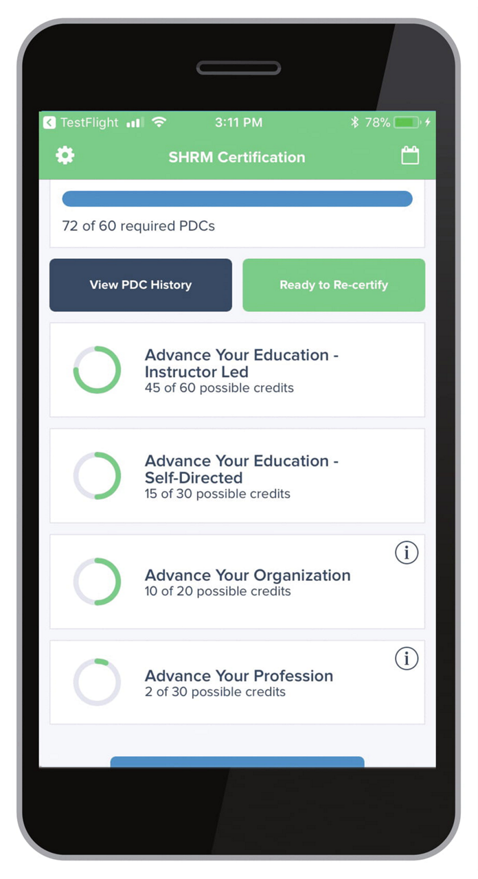 SHRM PDC mobile app