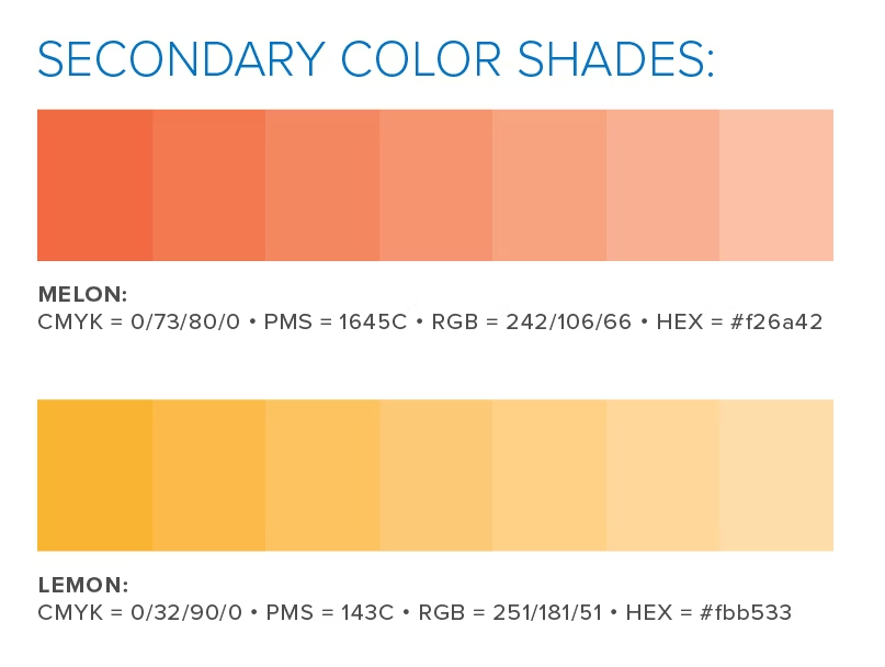 SHRM26 Secondary Color Shades