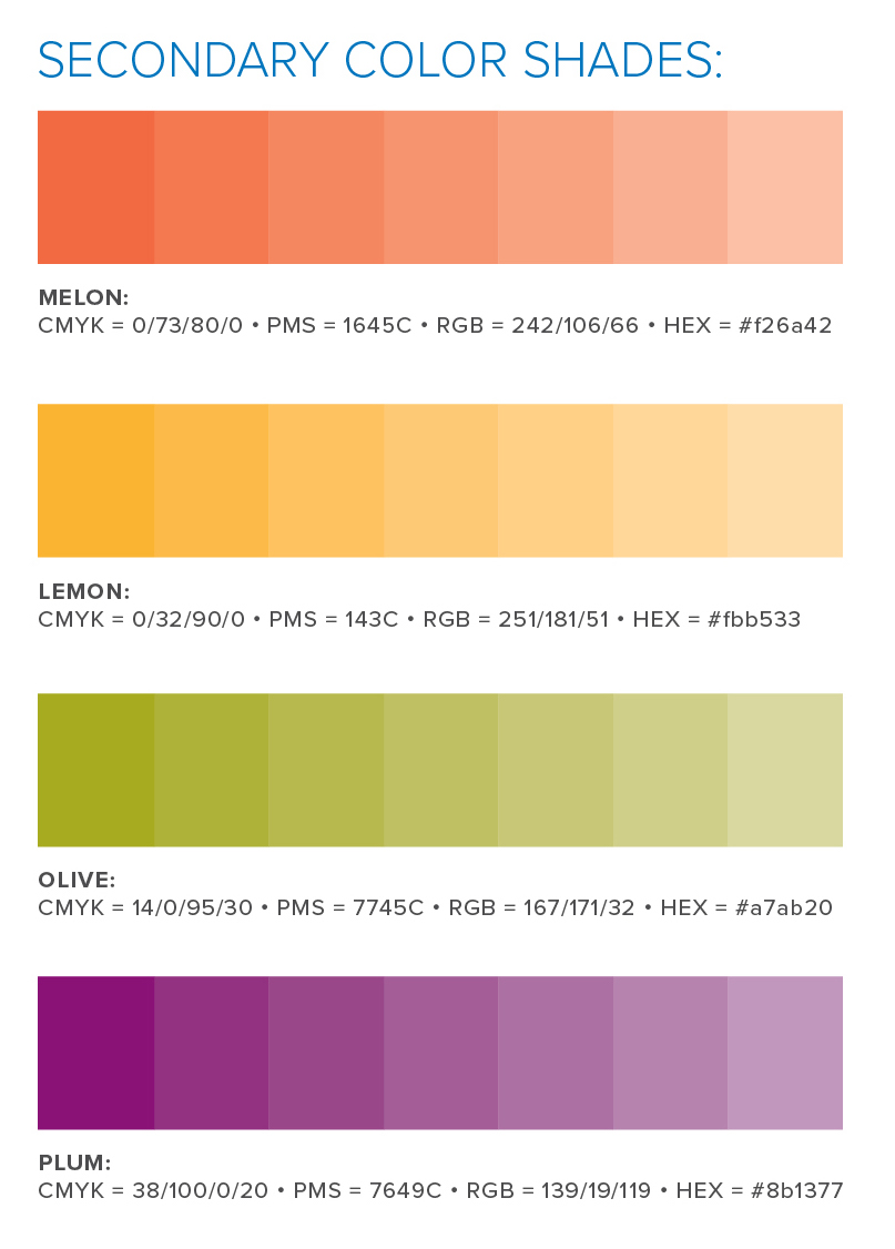 SHRM Supporting Colors Shades Secondary