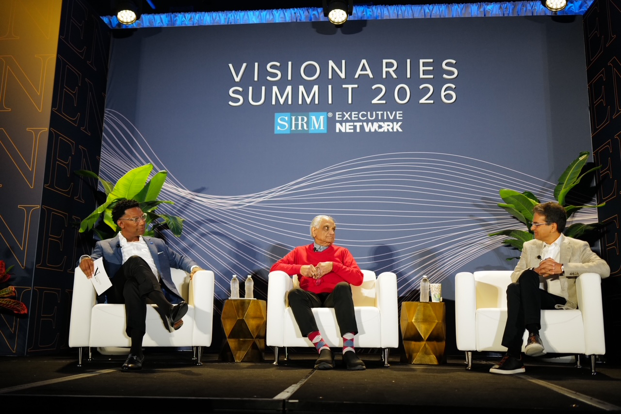 SHRM Visionaries speakers on stage