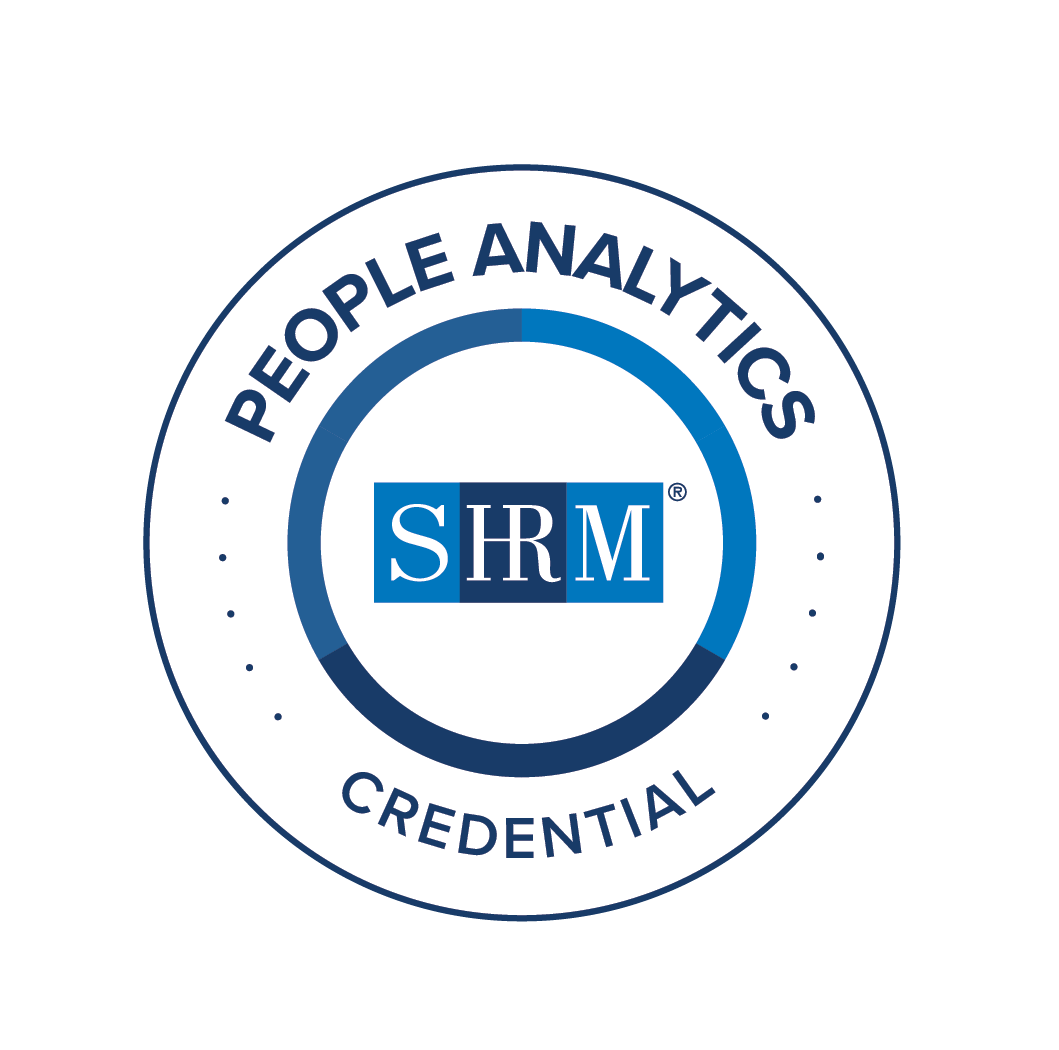 SHRM People Analytics Credential seal