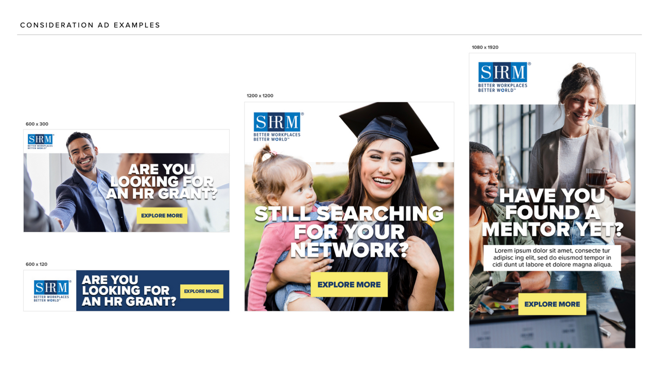 HR Student Campaign Consideration AD Examples