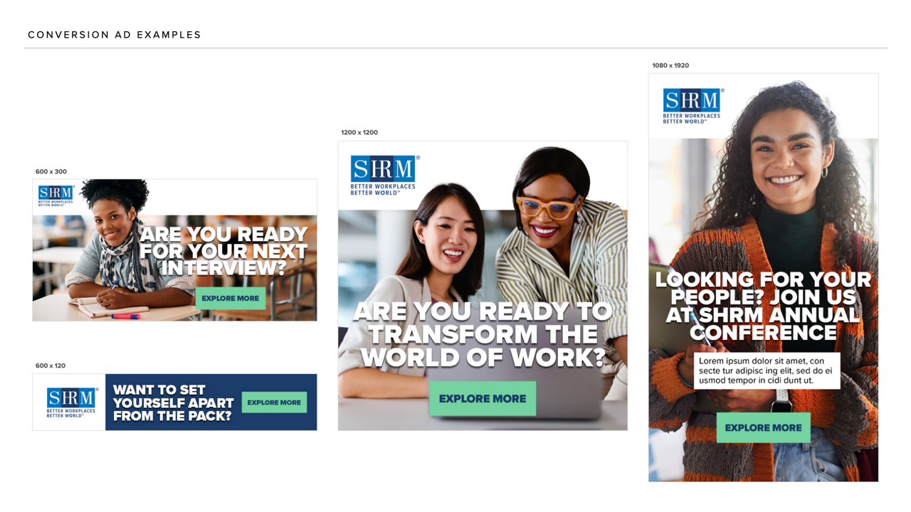 HR Student Campaign Conversion AD Examples