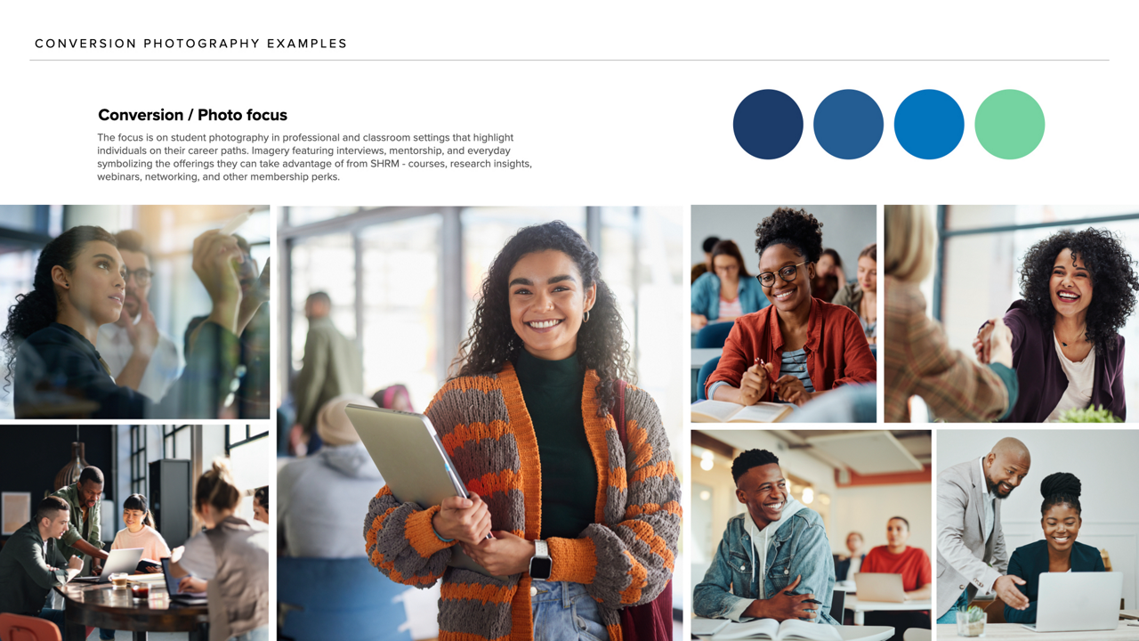HR Student Campaign Conversion Photography Examples
