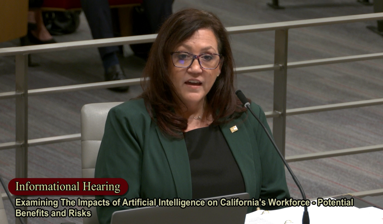 Tara Fournier Testifying Before California Select Committee