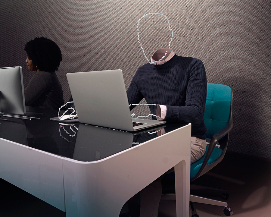 Image depicting the use of AI in a corporate environment.