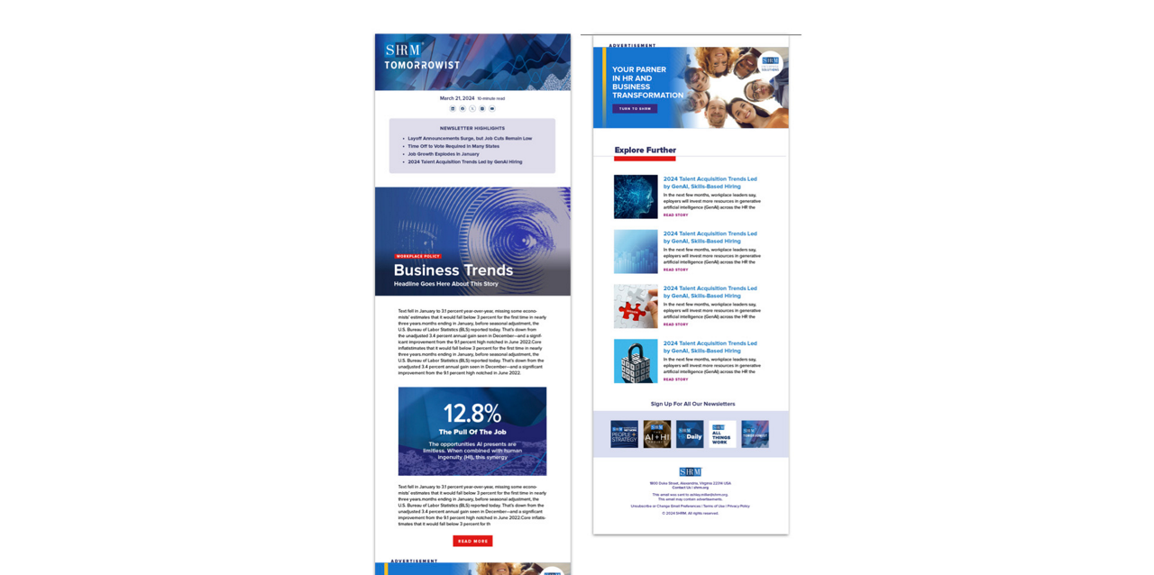 Tomorrowist Newsletter Example