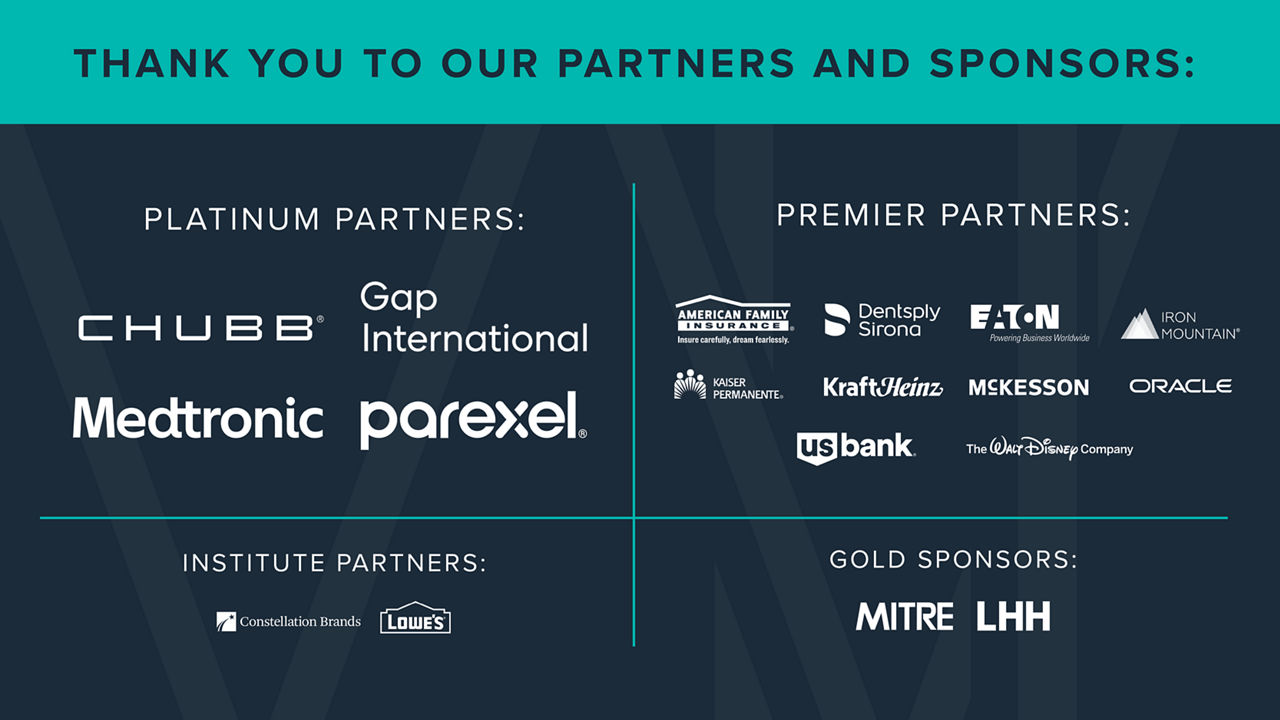 Banner image that reads thank you to our partners and sponsors