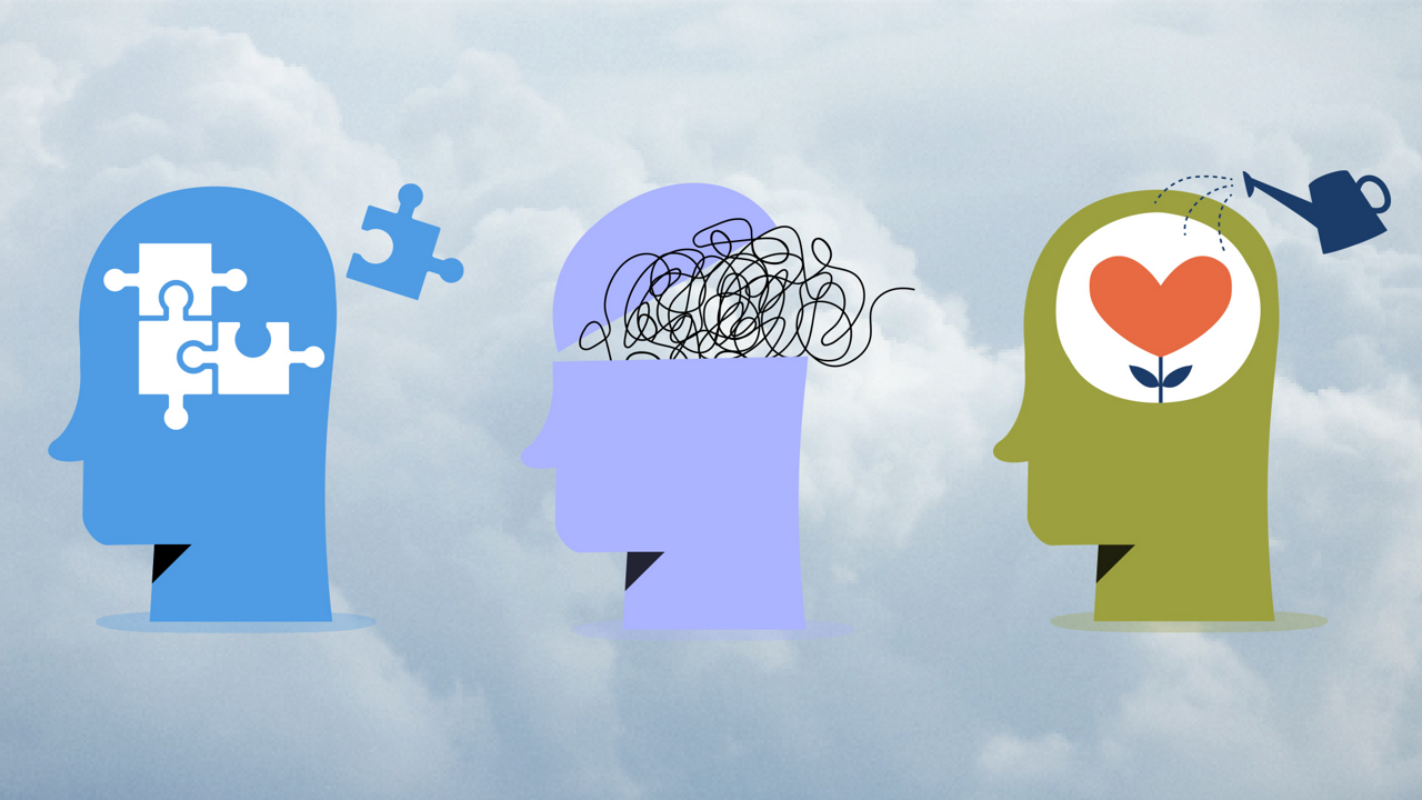 illustration of different mental health concerns