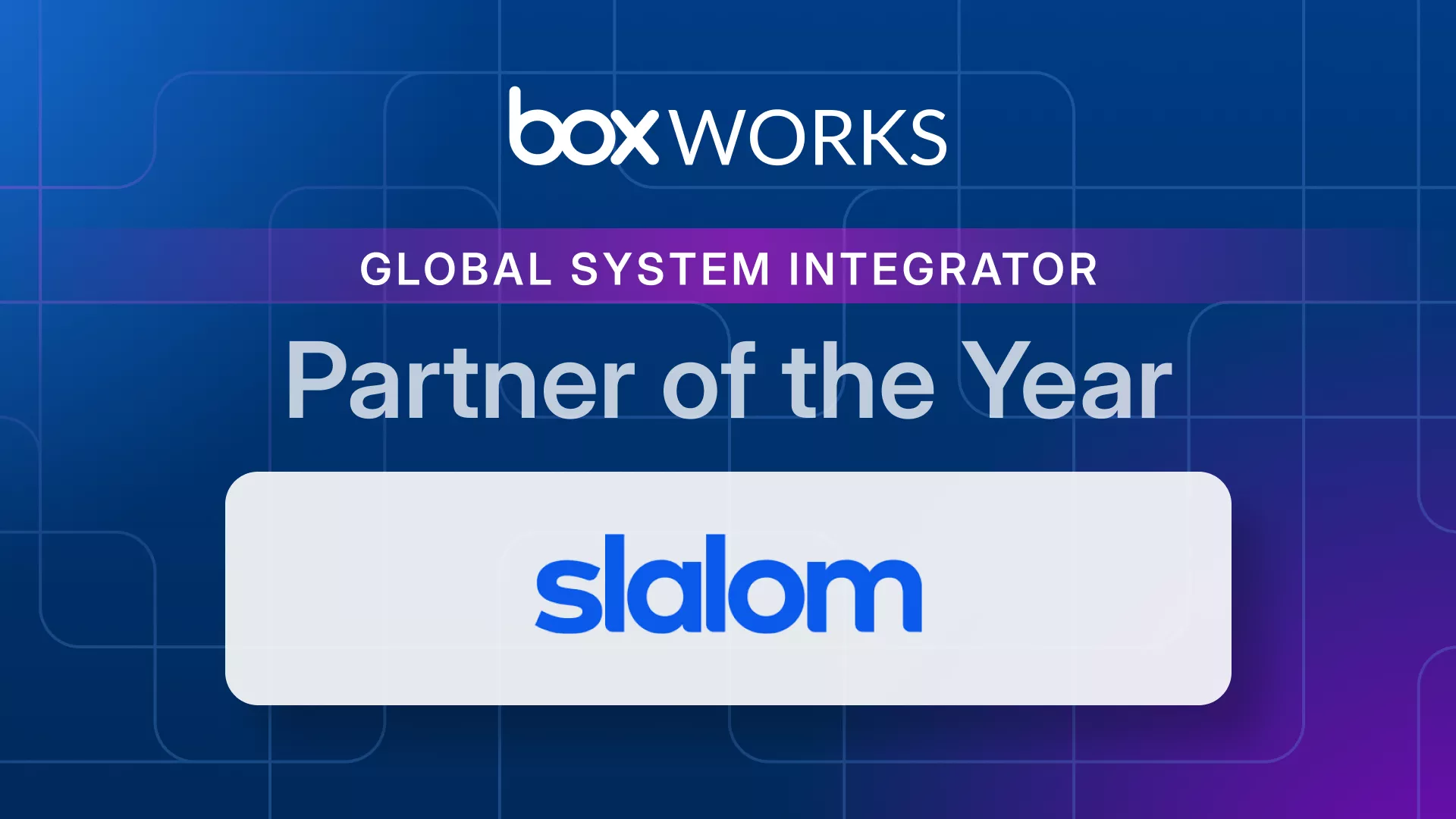 BoxWorks Partner of the Year Announcement