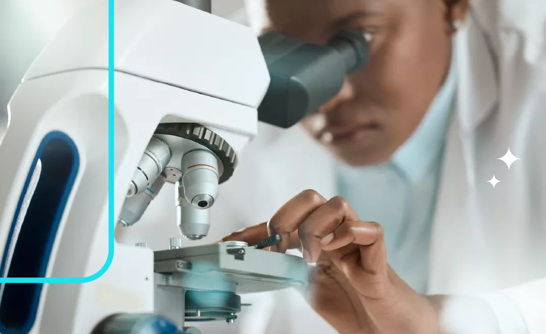 life science studying microscope