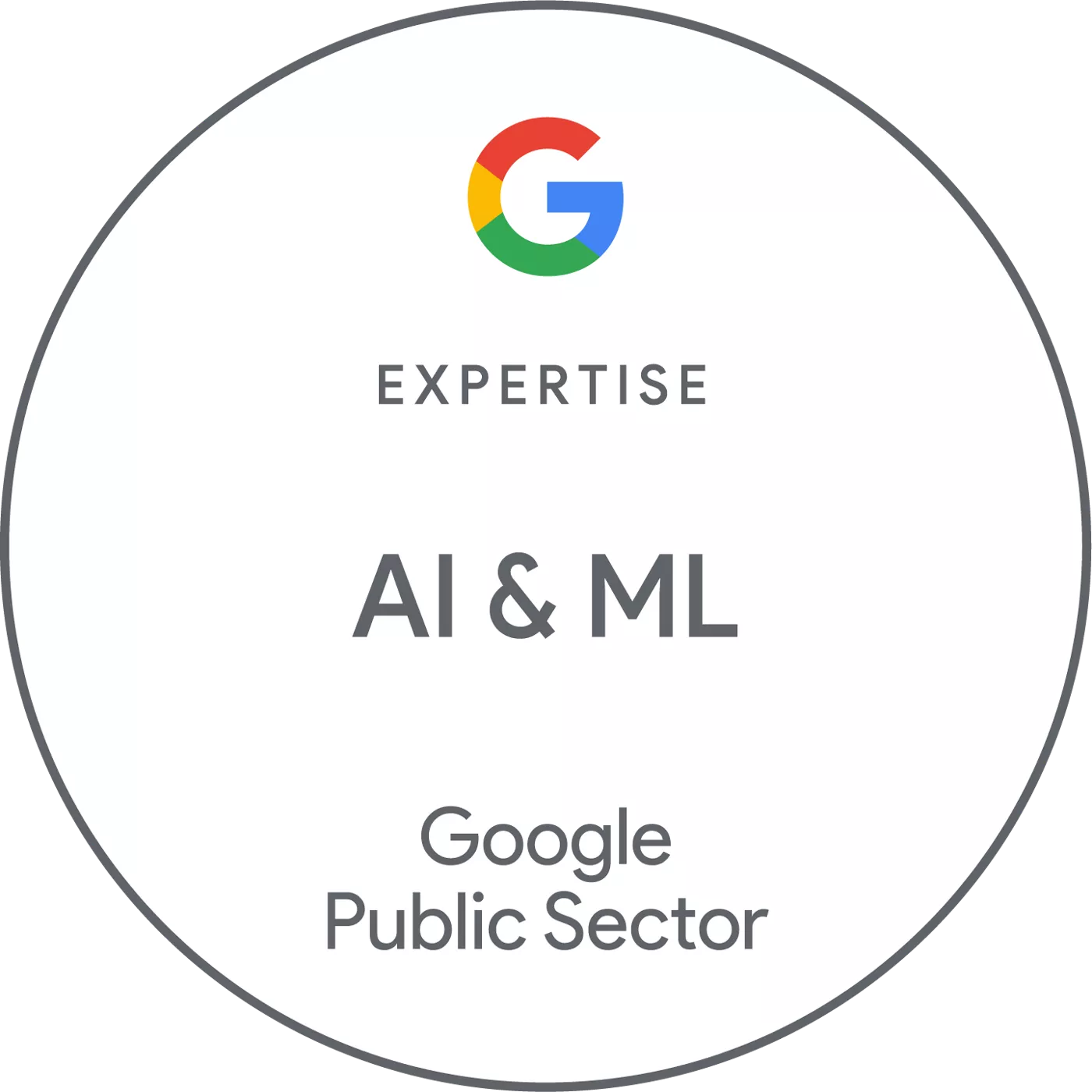 2025 Google Public Sector Partner Expertise Badge for AI and ML