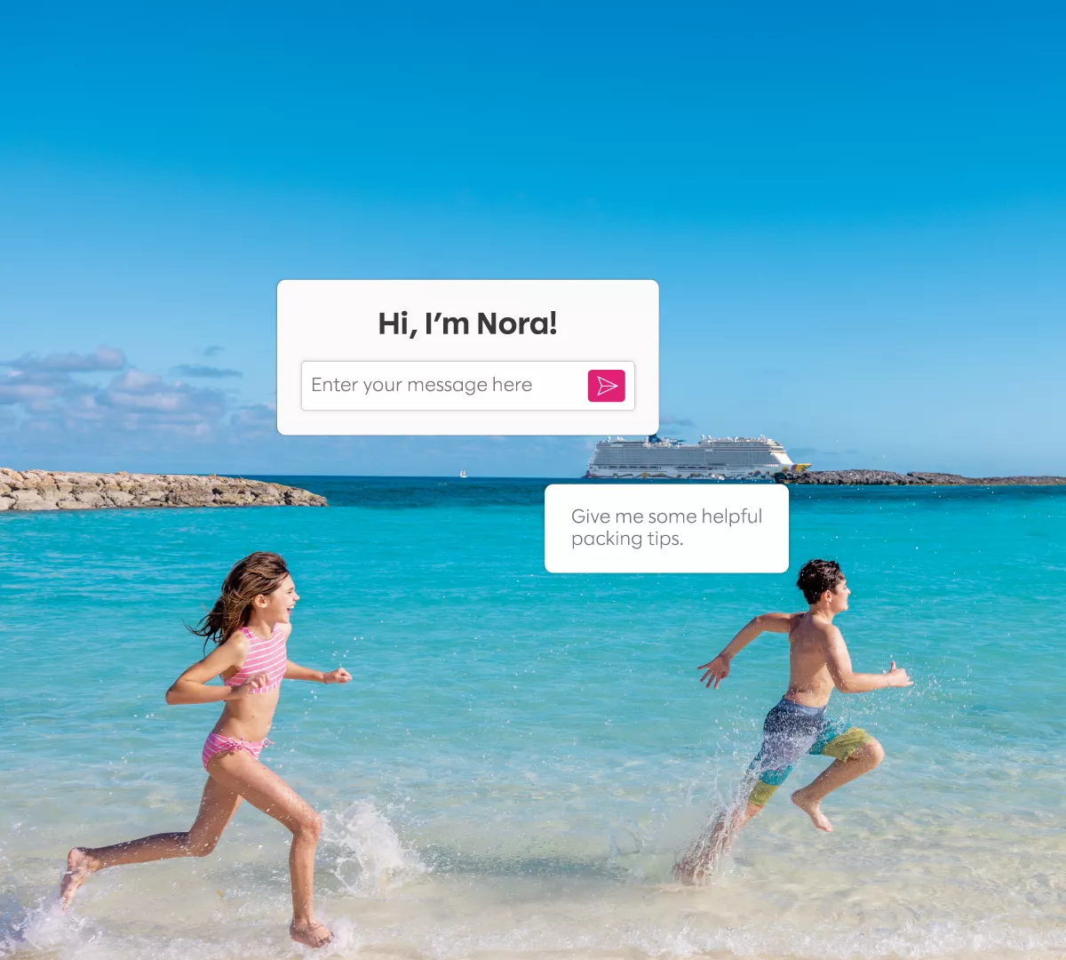 running on beach