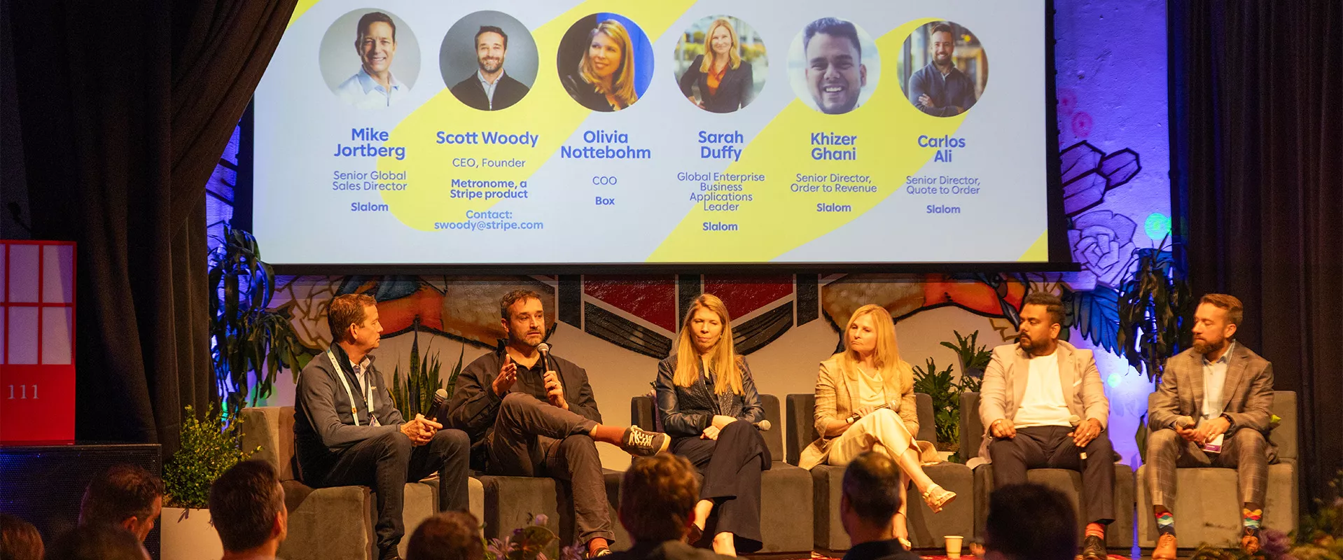 People participating in a panel discussion at Dreamforce '26