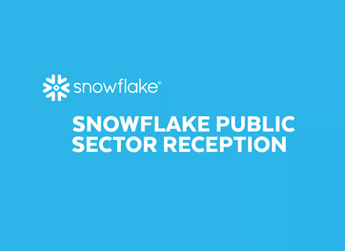 snowflake public reception