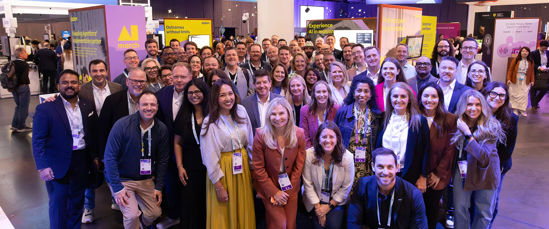 Large group of Slalom employees at Dreamforce 2026