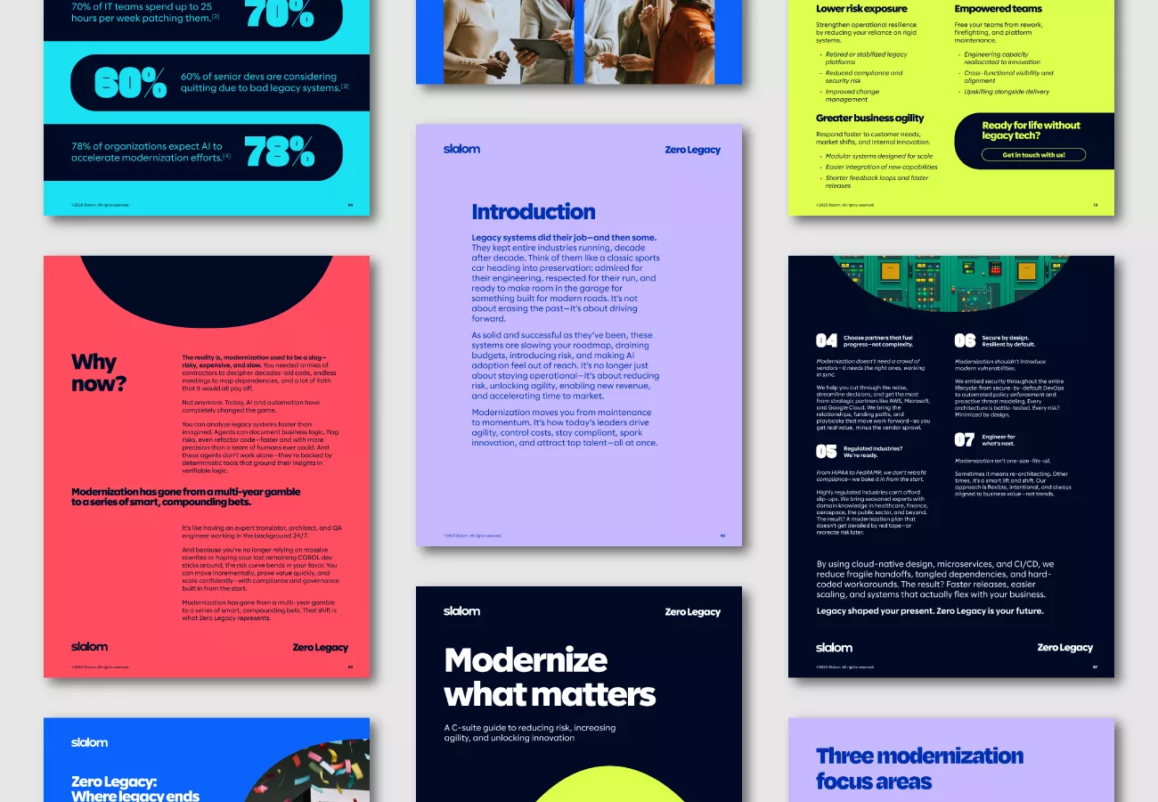 Collage of infographics