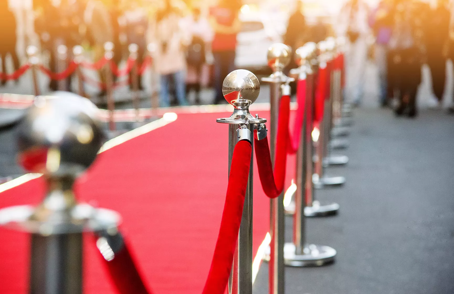 red carpet and barrier on entrance before opening ceremony