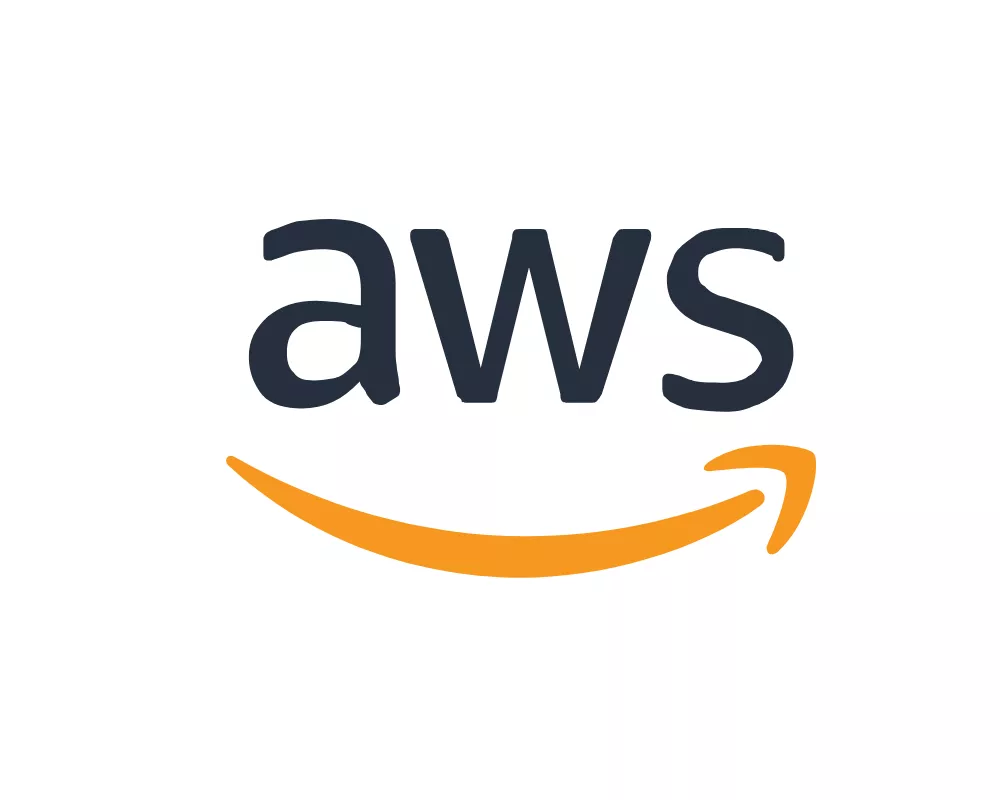 The image features the lowercase letters "aws" in a dark blue sans-serif typeface. Beneath the text is an orange curved arrow that sweeps upward from left to right. The design appears on a clean white background, emphasizing the contrast between the dark text and bright accent color. The overall composition is minimal and modern, focusing on the stylized wordmark and arrow graphic.