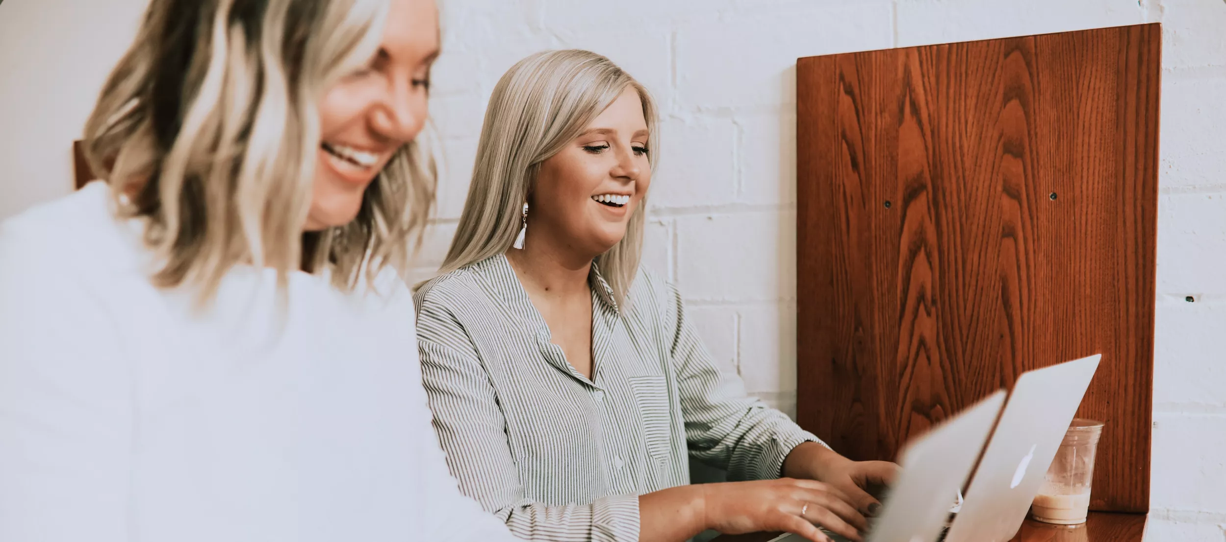 Brainstorm 2 Women Smiling