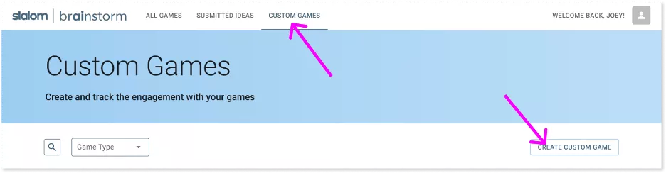 Create Custom Game