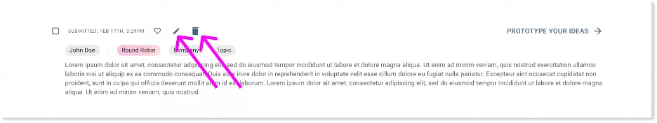 Cross-Game Functionality - Edit and Delete