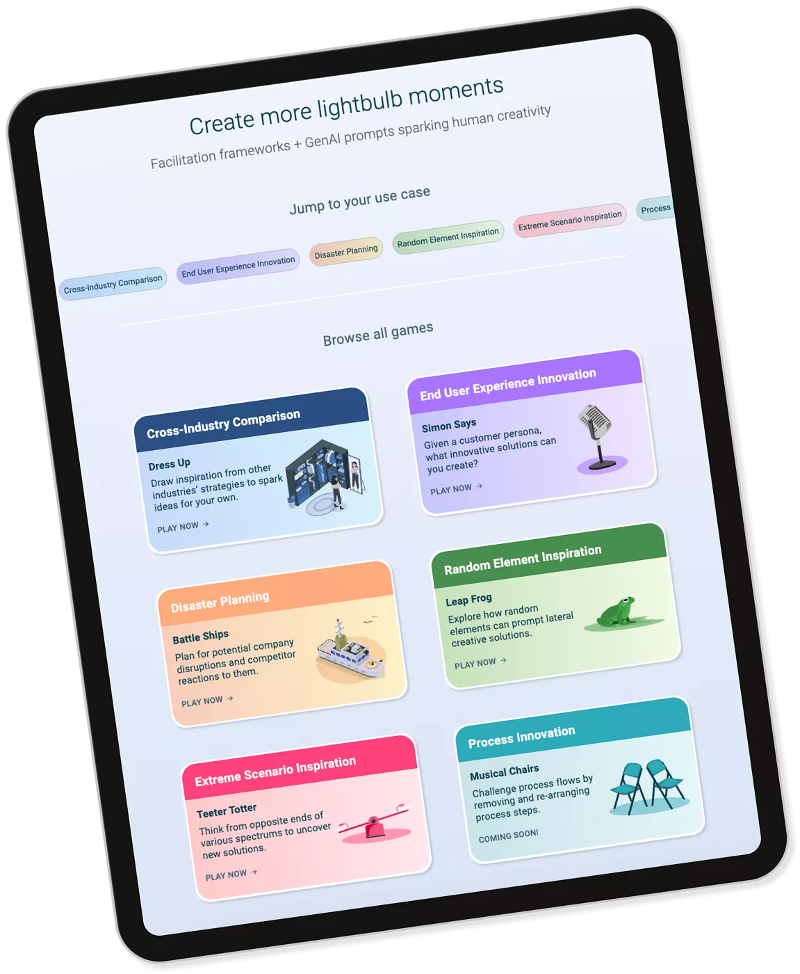 How Brainstorm Works iPad Lightbulb Moments