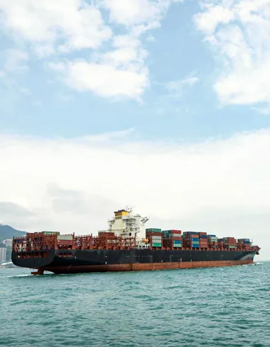 Ship at sea