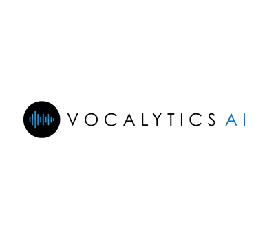 Vocalytics logo.