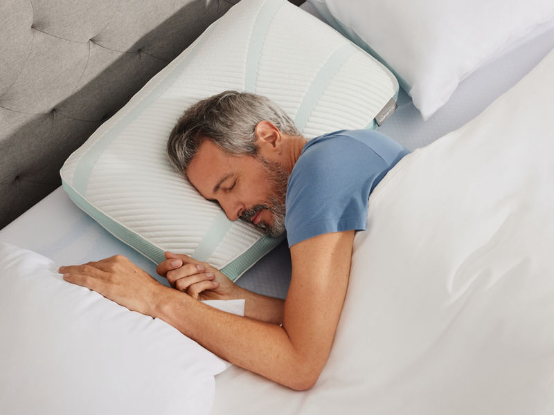 man on side sleeper pillow