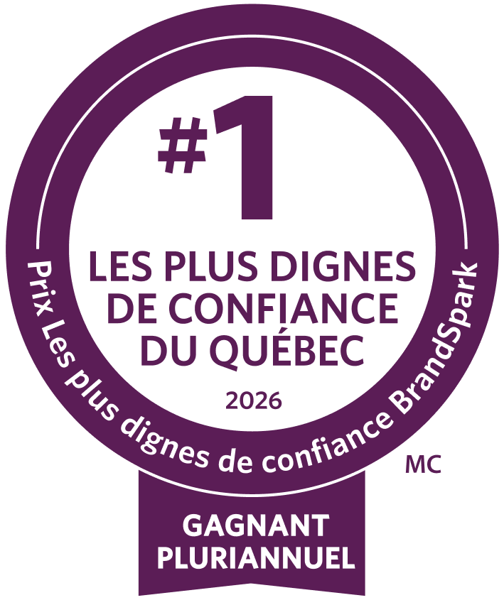 #1 Most Trusted by Canadians 2026 BrandSpark Most Trusted Awards