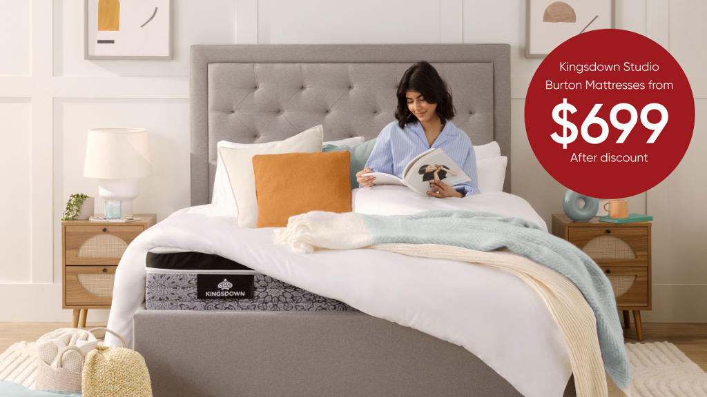 Couple on Serta mattress with bed frame