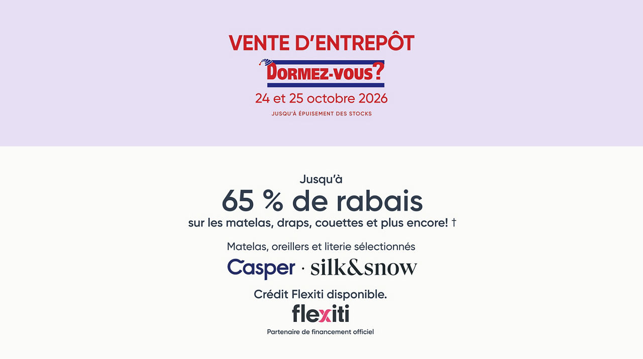 Vente D'Entrepot Dormez-vous