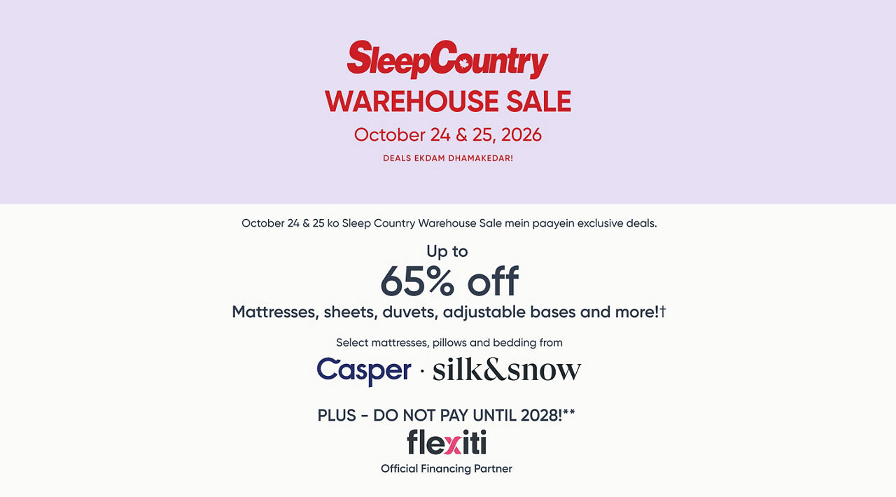Sleep Country Warehouse Sale 2026
