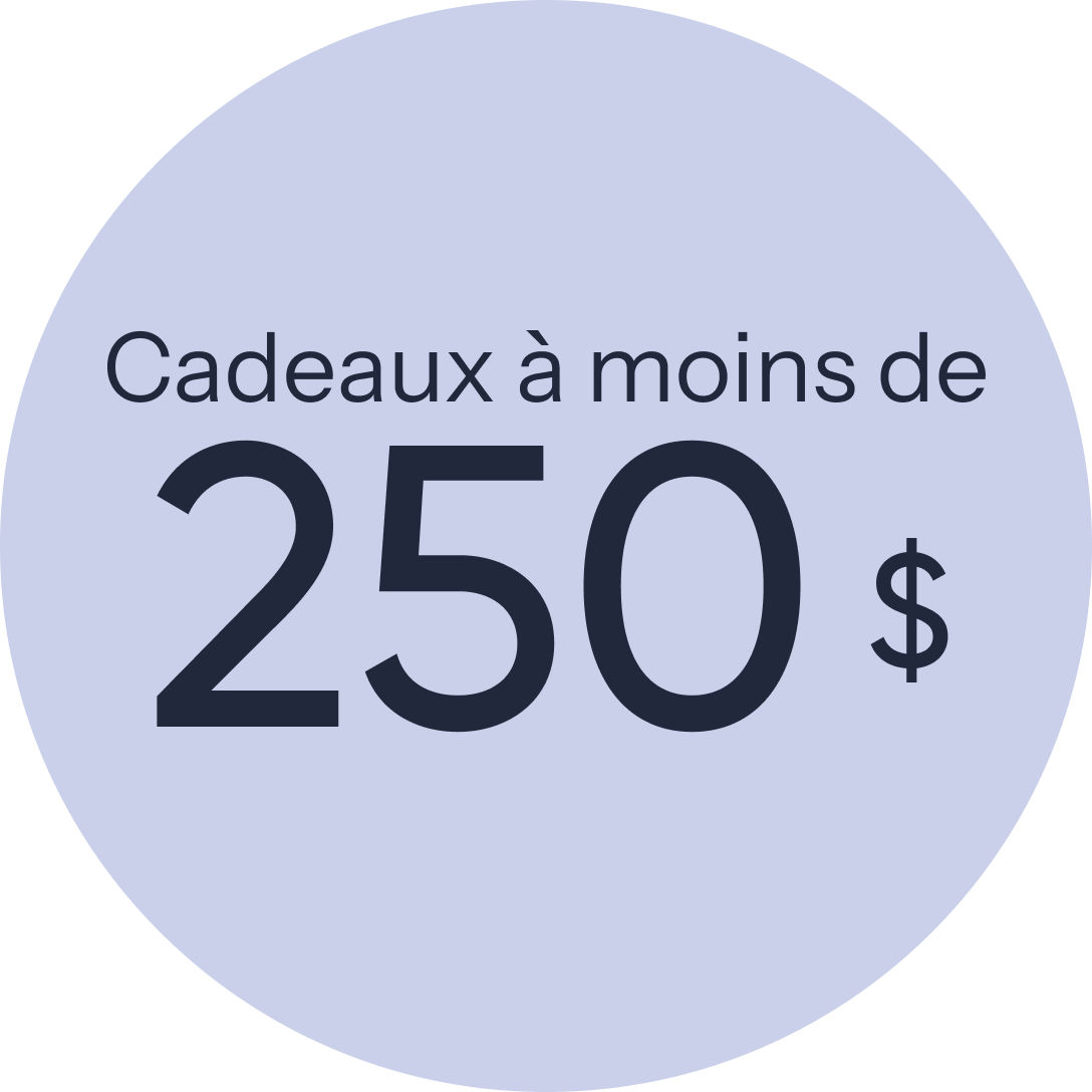 Cadeaux à moins de 250
