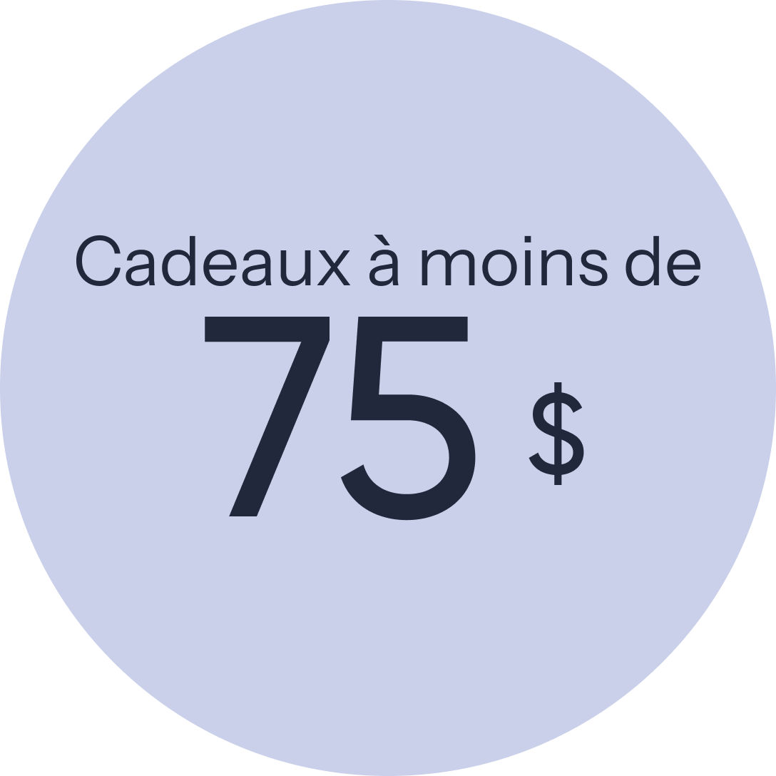 Cadeaux à moins de 75
