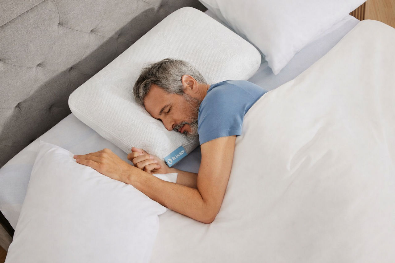 man on side sleeper pillow