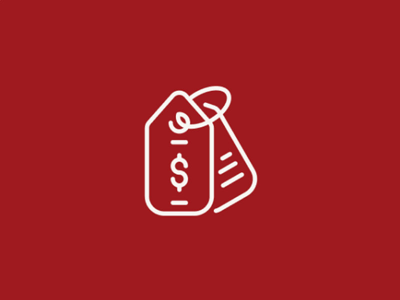 Red tag sale icon