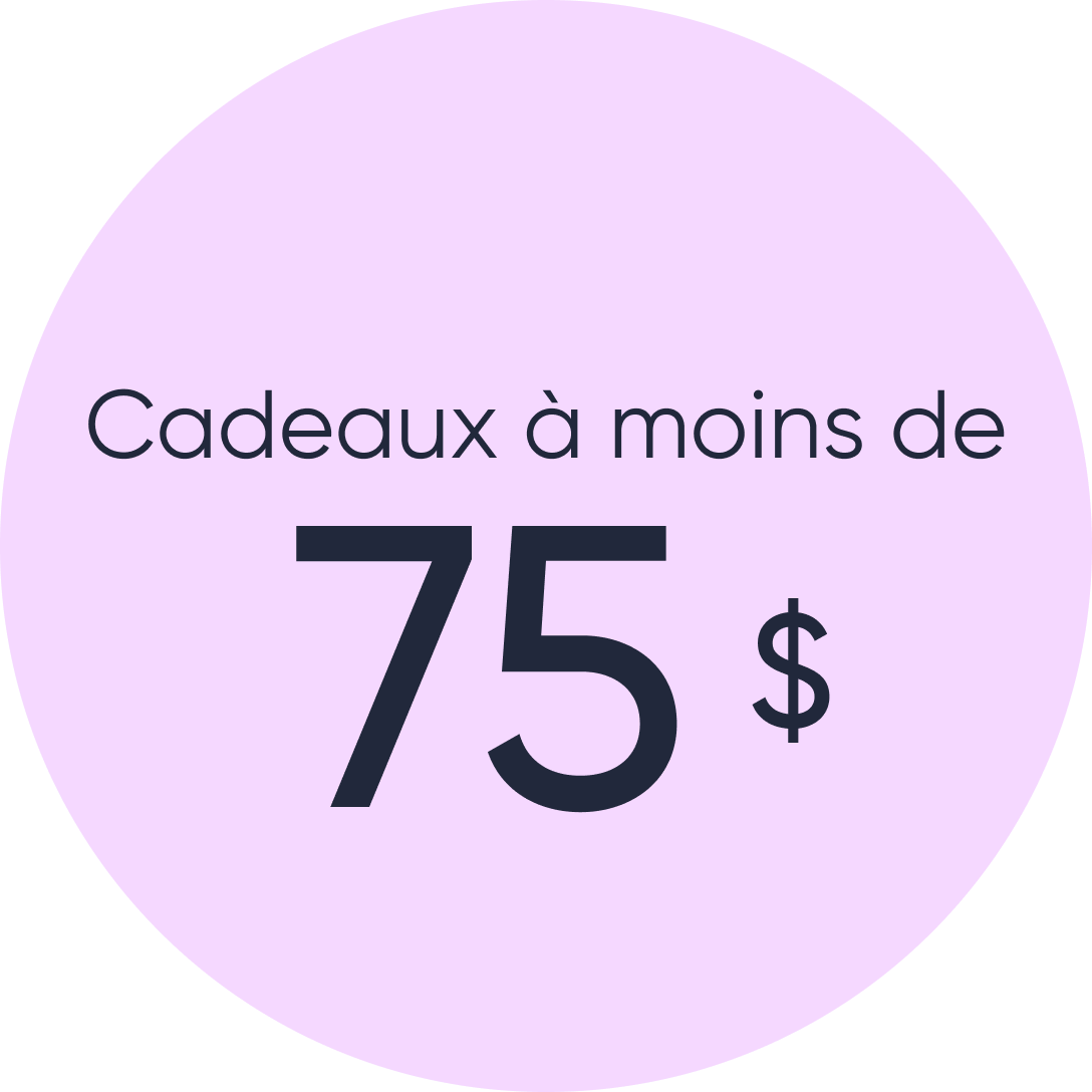 Cadeaux à moins de 75