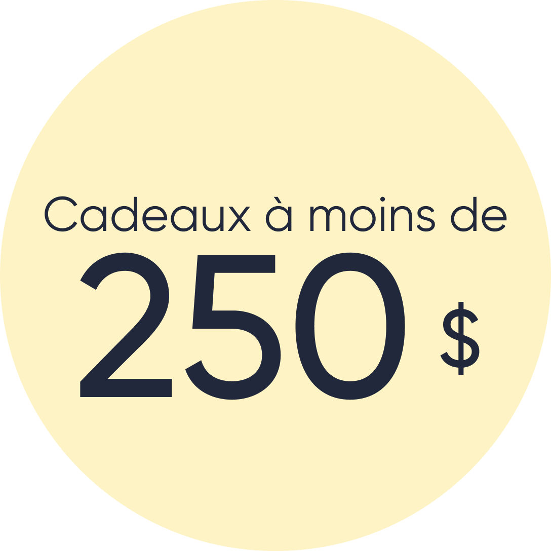 Cadeaux à moins de 250