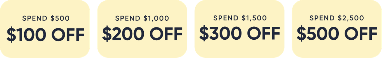 Buy more, save more