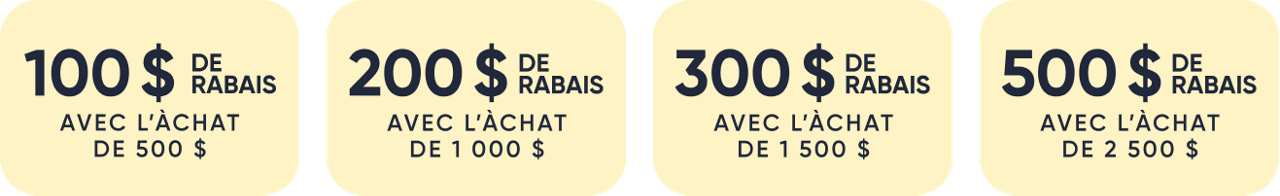 Achetez plus, économisez plus