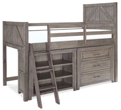 twin loft bed with dresser