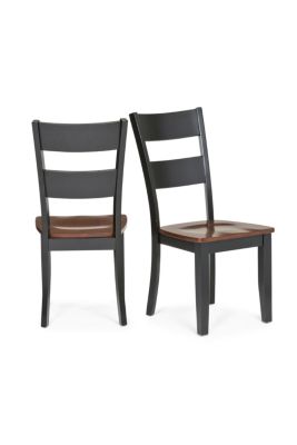 Madera 5 Piece Round Carmel Black Dining Set Star Furniture
