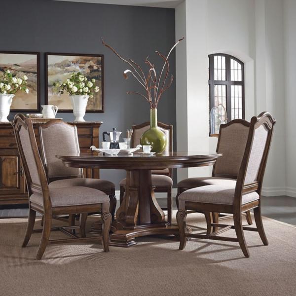 Portolone 5 Piece 60 Inch Round Dining Room Set Star Furniture