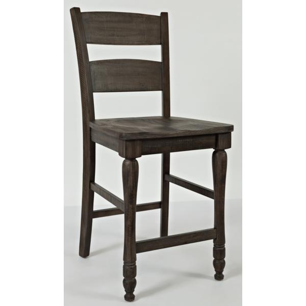 Ginger 5 Piece Counter Height Barnwood Dining Set image number 5