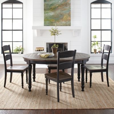 5 piece discount circle dining set