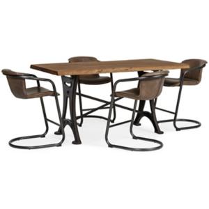 Organic Forge 5 Piece Counter Dining Set
