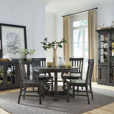 Treble 5 Piece 48 Inch Round Dining Set Star Furniture Star